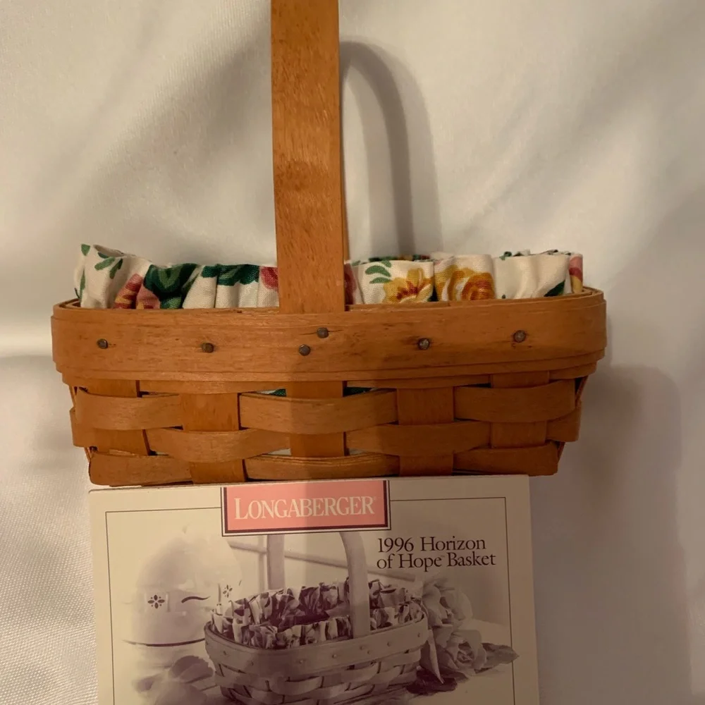 Longaberger 1996 Horizon Of Hope Cancer Basket. 2nd In The Series.